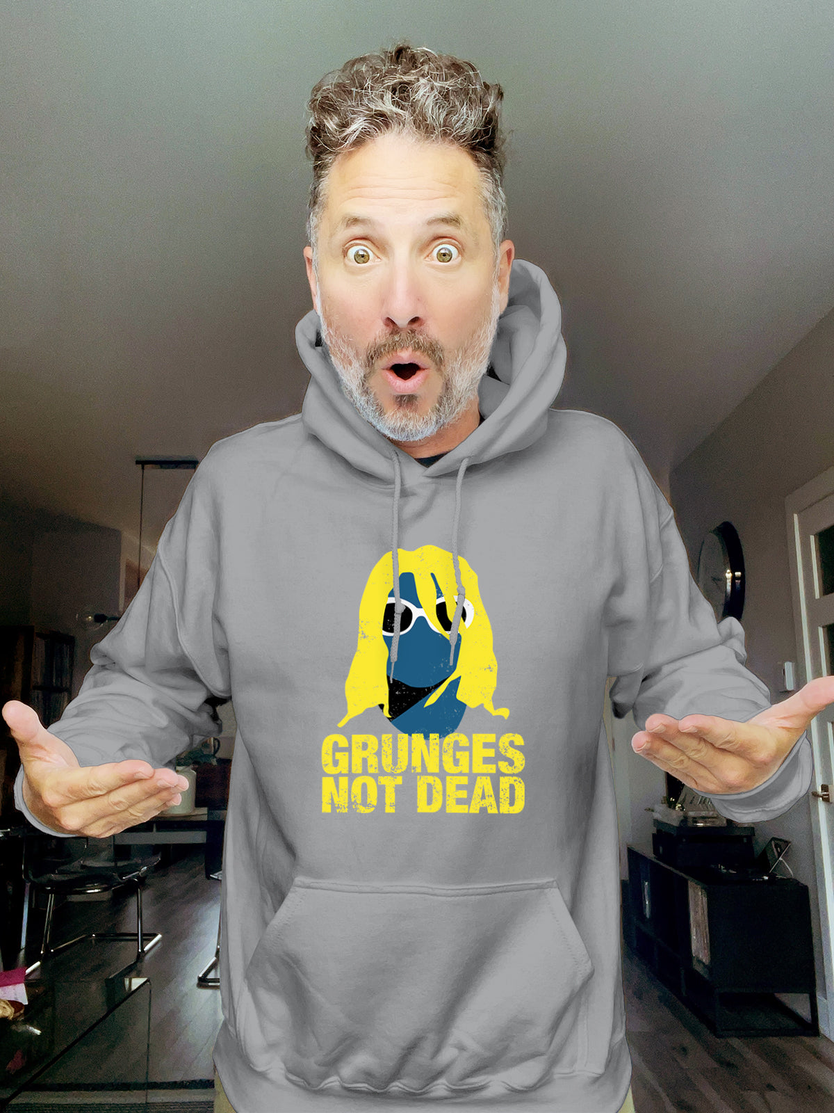 Hoodie - Grunges Not Dead - Kurt Cobain