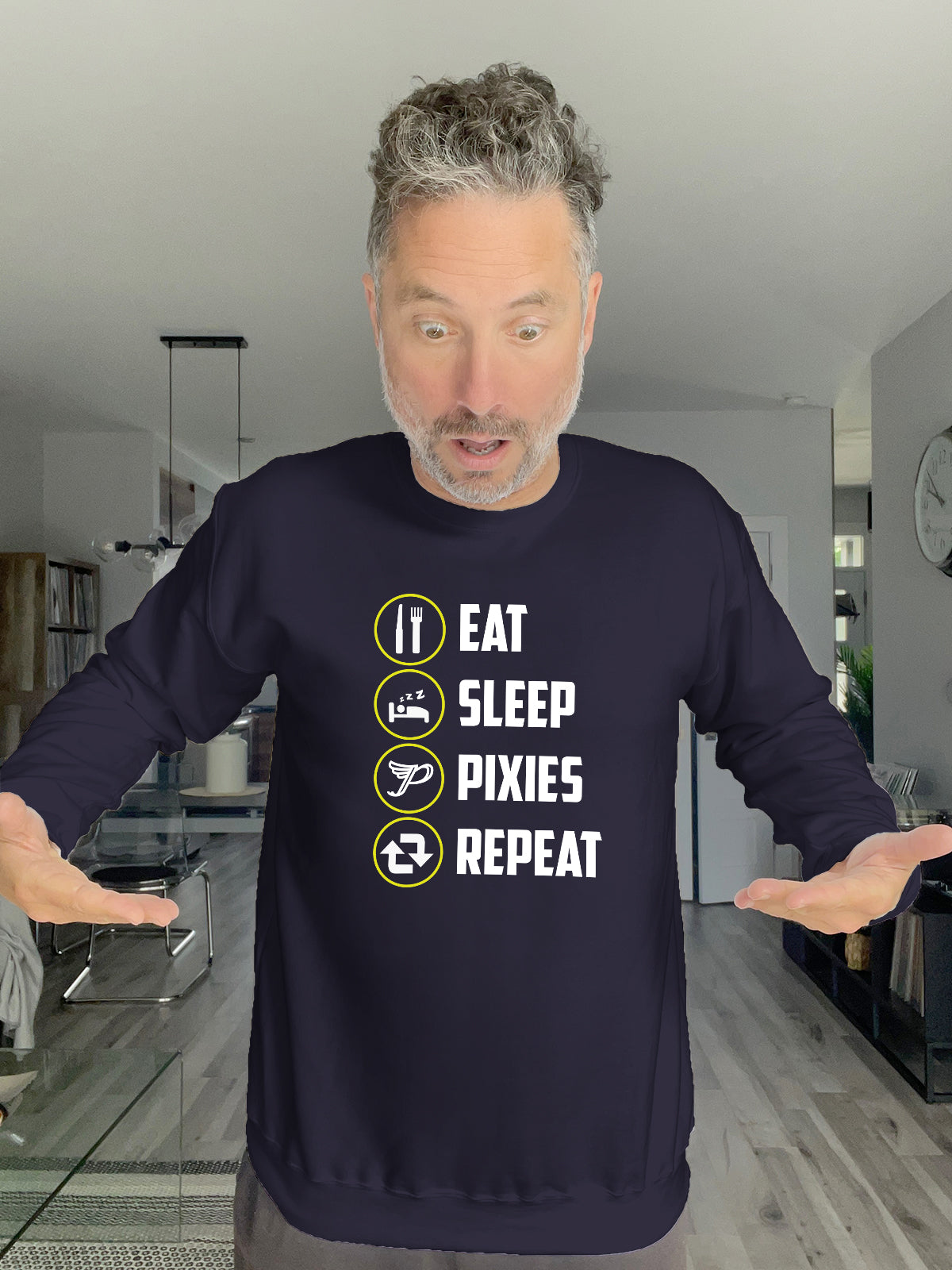 Crewneck - EAT SLEEP PIXIES REPEAT - Unisex
