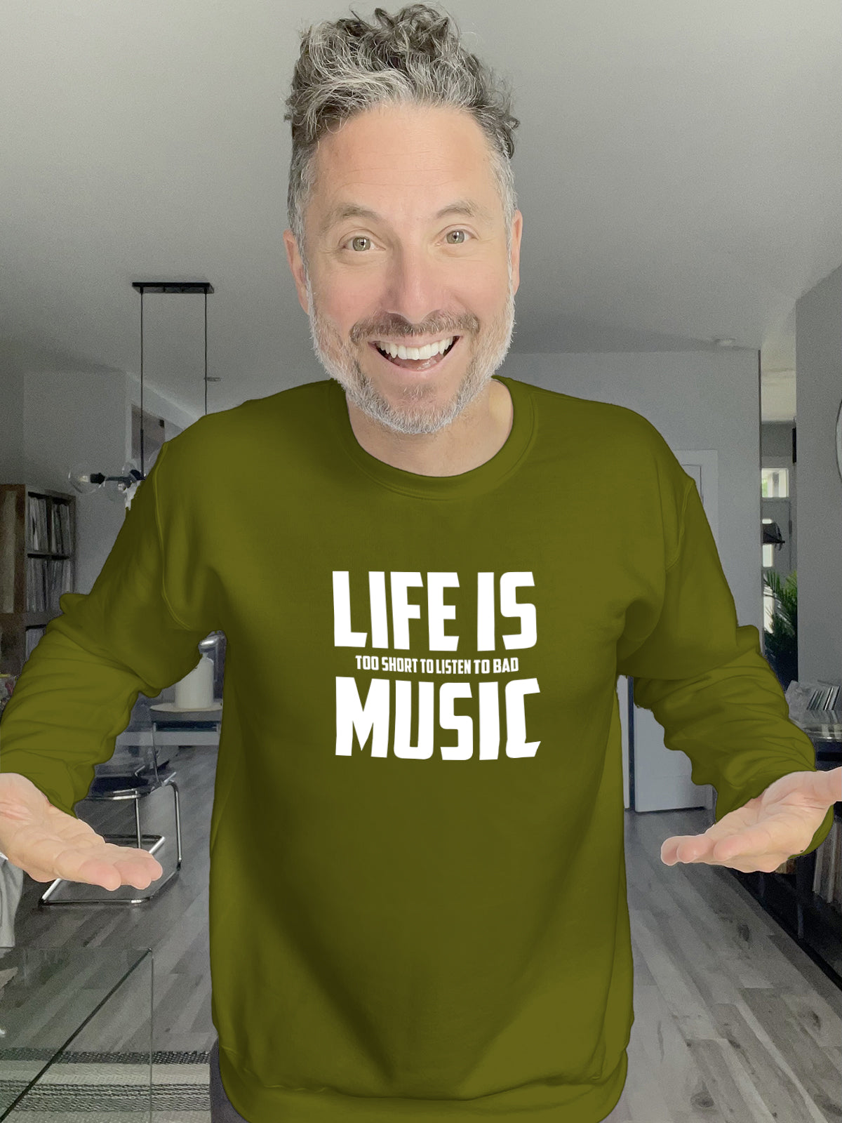 Crewneck - Life is too short to listen to bad music - Unisex