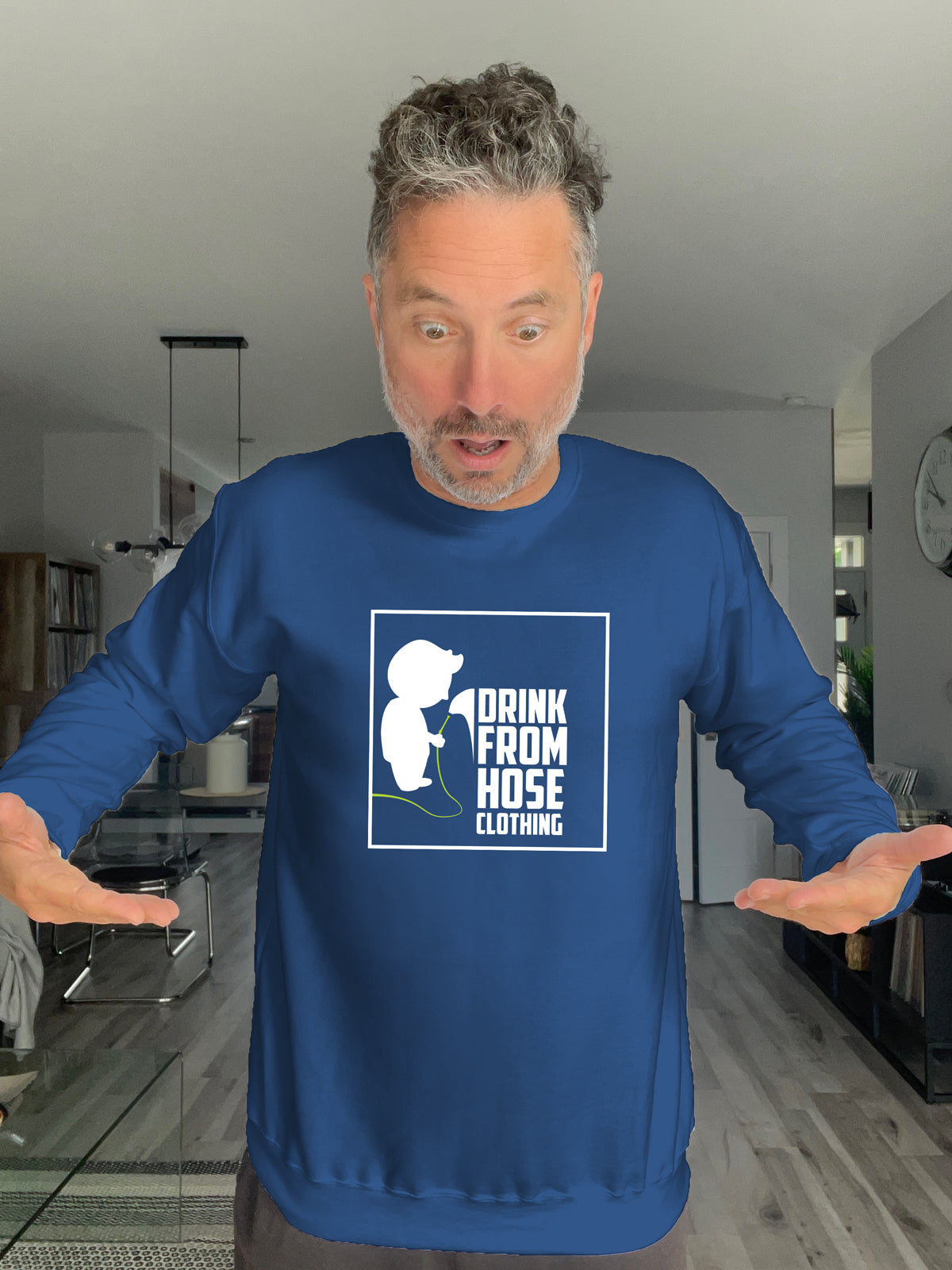 Crewneck - Drink From Hose Logo - Unisex