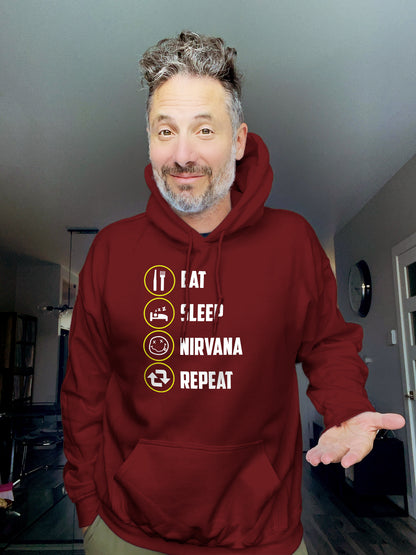 Hoodie - EAT SLEEP NIRVANA REPEAT - Unisex