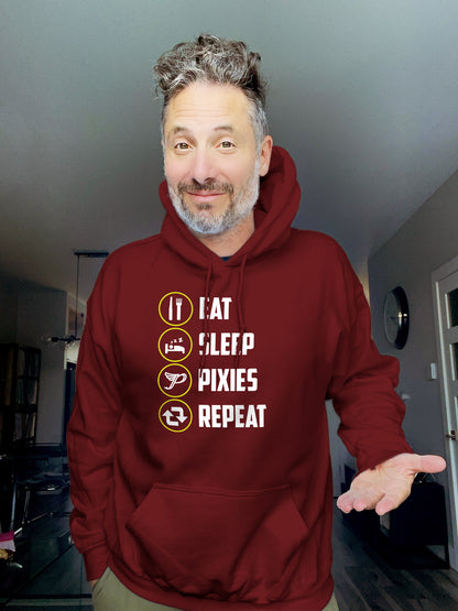 Hoodie - EAT SLEEP PIXIES REPEAT - Unisex