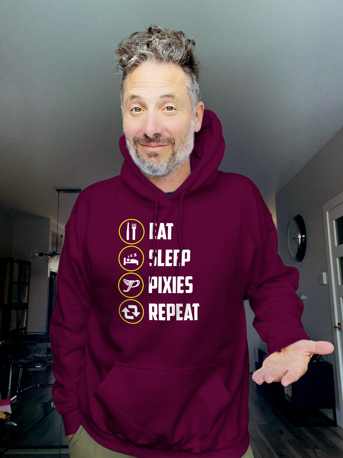Hoodie - EAT SLEEP PIXIES REPEAT - Unisex