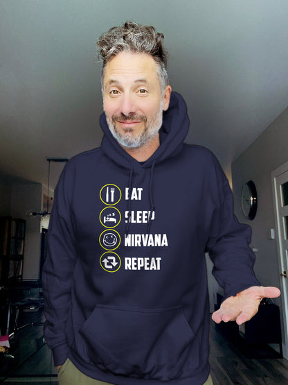 Hoodie - EAT SLEEP NIRVANA REPEAT - Unisex