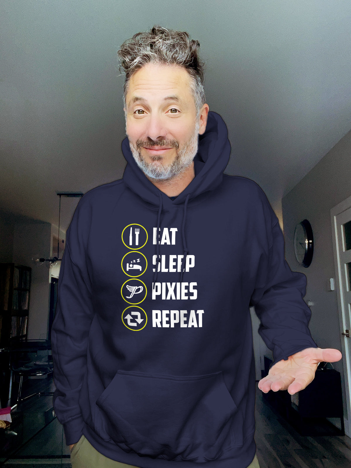 Hoodie - EAT SLEEP PIXIES REPEAT - Unisex