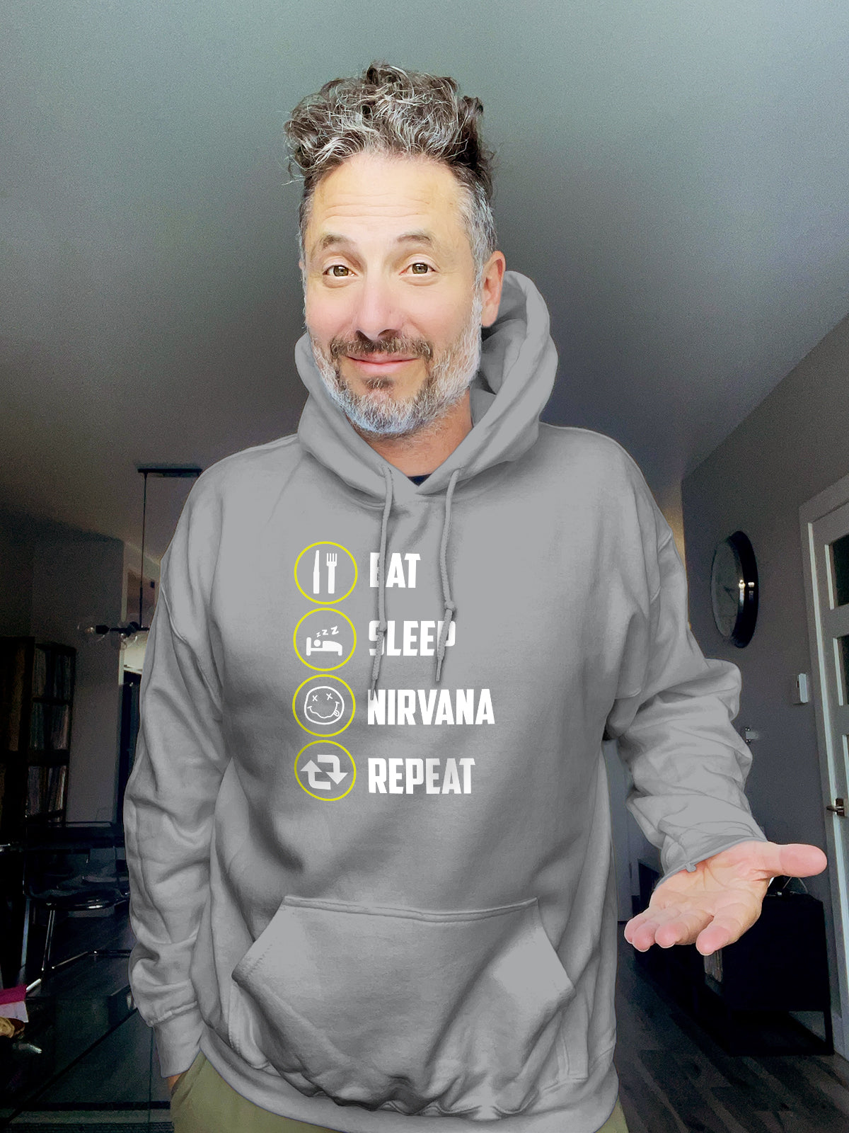 Hoodie - EAT SLEEP NIRVANA REPEAT - Unisex