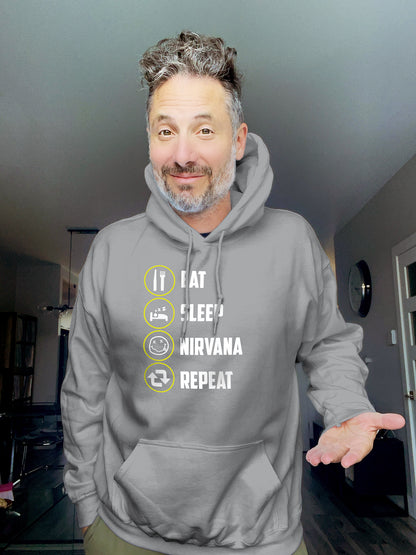 Hoodie - EAT SLEEP NIRVANA REPEAT - Unisex