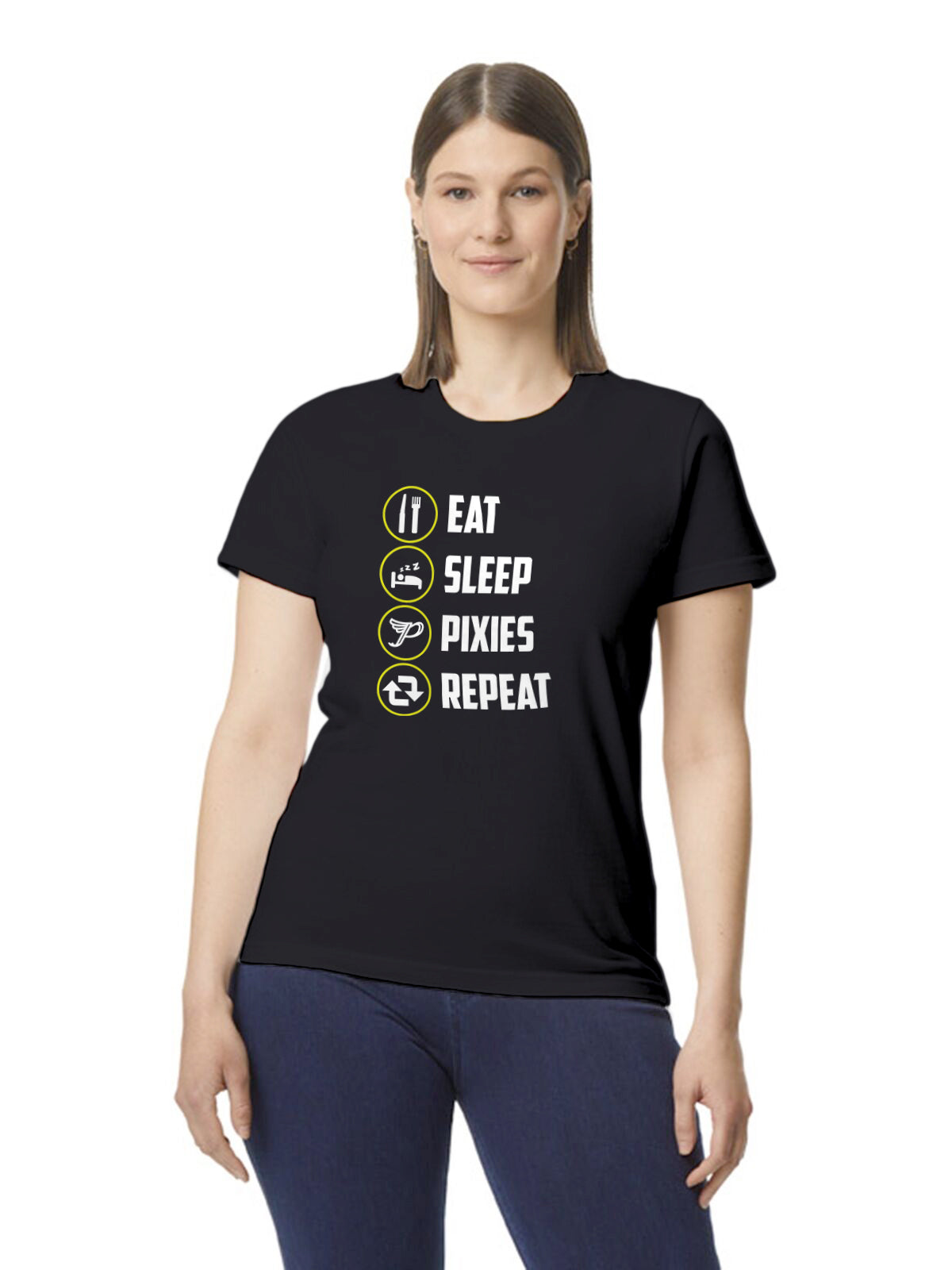 Soft Tee - EAT SLEEP PIXIES REPEAT - Female
