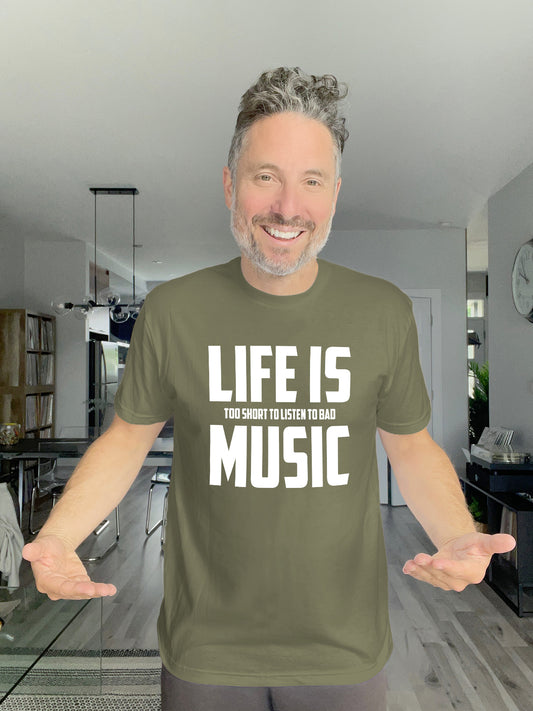 Soft Tee - Life is too short to listen to bad music - Unisex