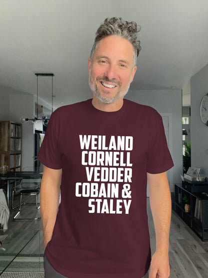 Soft Tee - Weiland Cornell Vedder Cobain & Staley - Unisex