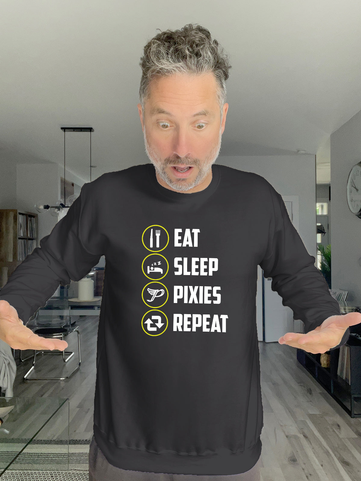 Crewneck - EAT SLEEP PIXIES REPEAT - Unisex