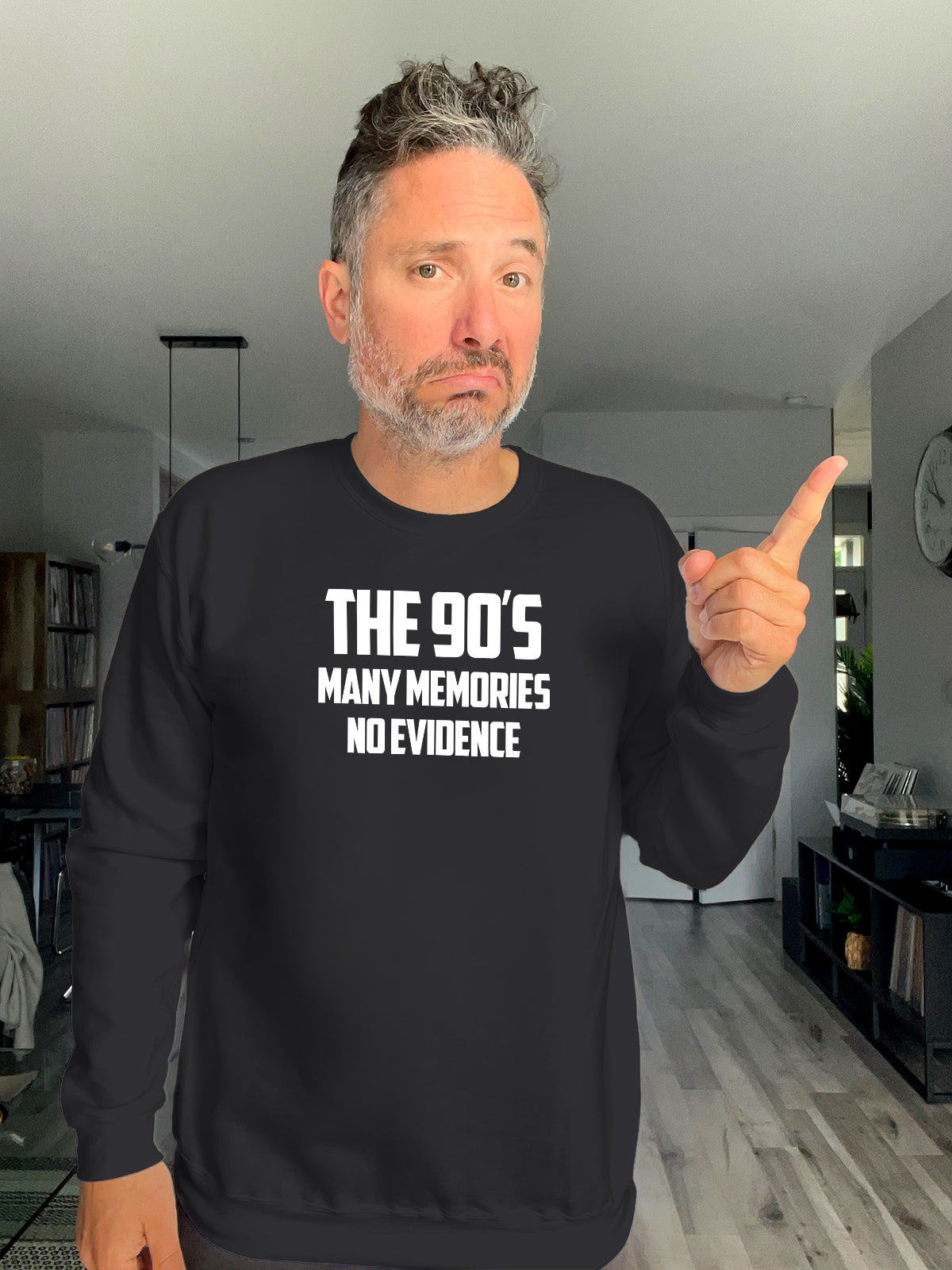 Crewneck - The 90s, Many memories no evidence - Unisex
