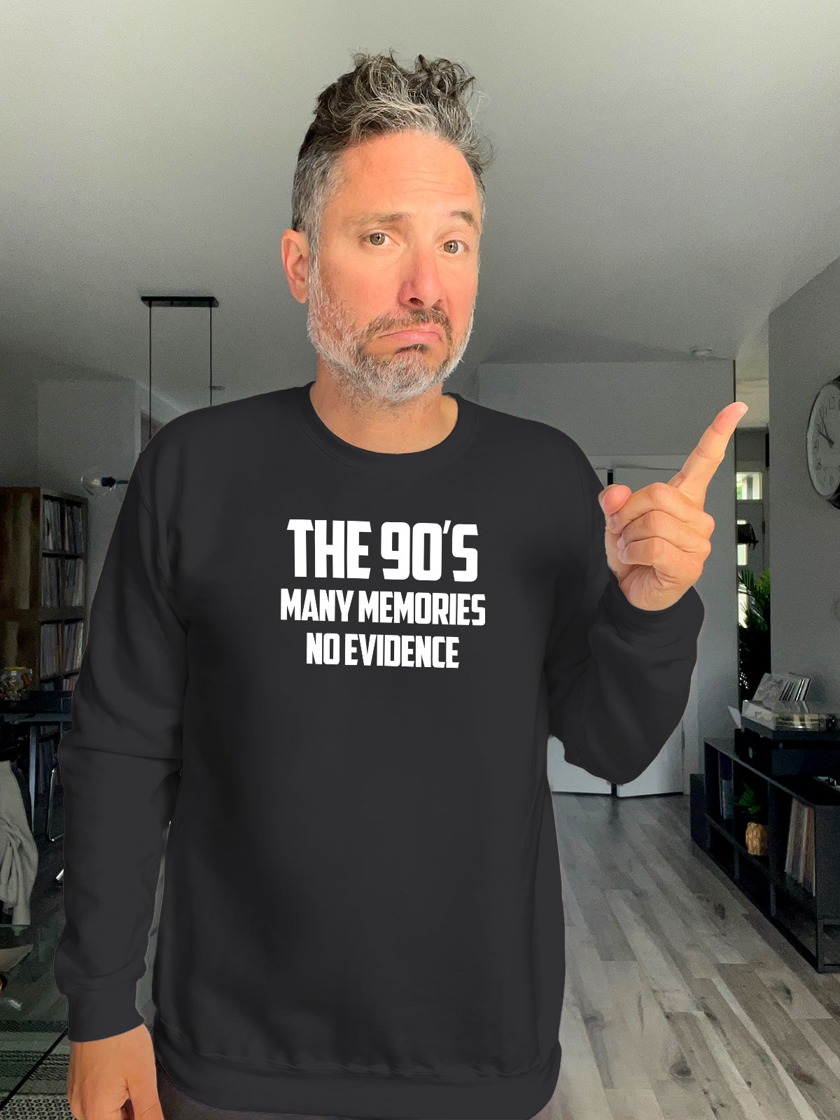 Crewneck - The 90s, Many memories no evidence - Unisex