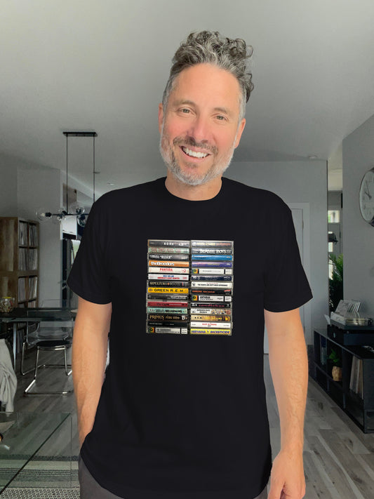 90s tape cassettes Male T-Shirt